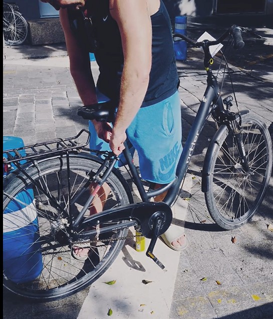 Mountainbike-Verleihstation in Madrid